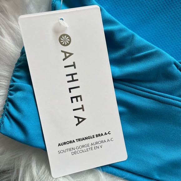 Athleta Aurora Triangle Sports Bra A-C size Medium - Picture 6 of 7